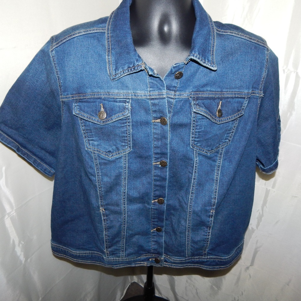 Westport 1962 2X Stretch S/S Denim Jacket Ladies